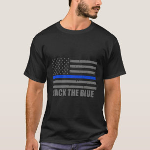 T-shirt L'Application De La Loi En Bleu