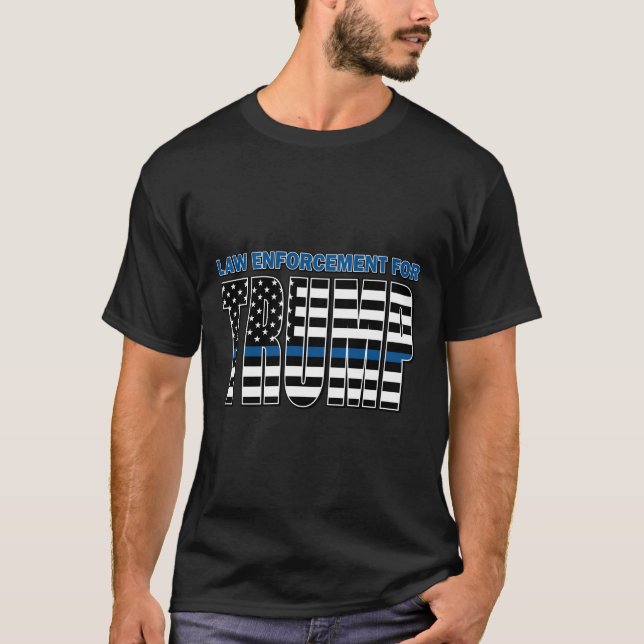 T-shirt L'application de la loi pour Trump (Devant)