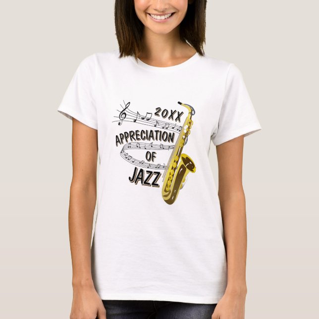 T-shirt L'appréciation du jazz (Devant)