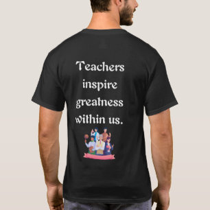 T-shirt L'apprentissage commence avec un enseignant