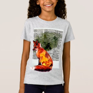 T-Shirt L'aquarelle photo instantanée Fox