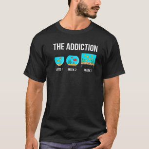 T-shirt L'aquariophile toxicomane aquarium réservoir de po