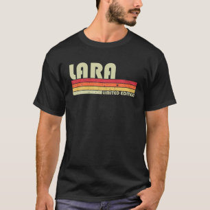 T-shirt LARA Nom cadeau Retro Vintage personnalisé 80s 90s