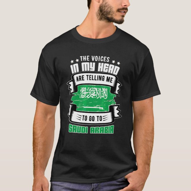 T-shirt L'Arabie saoudite dans ma tête (Devant)