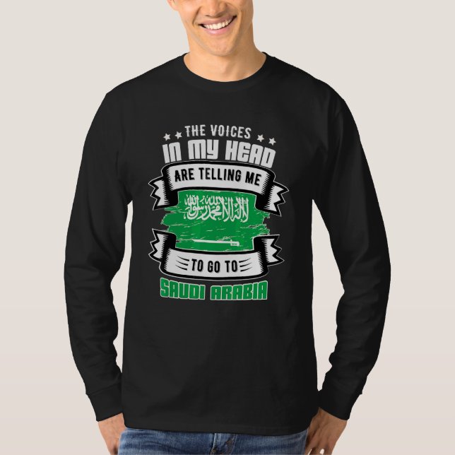 T-shirt L'Arabie saoudite dans ma tête (Devant)
