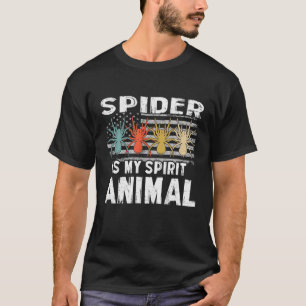 T-shirt L'araignée est mon animal spirituel Drapeau améric