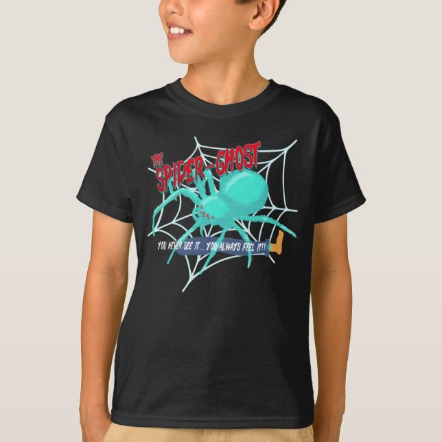 T-shirt L'araignée fantôme d'Halloween (Devant)
