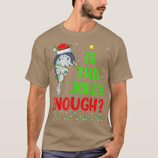 T-shirt L'Arbre De Noël De L'Éclairage Est Ce Jolly Assez 