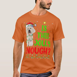 T-shirt L'Arbre De Noël Drôle Est Cette Frise De Bichon As