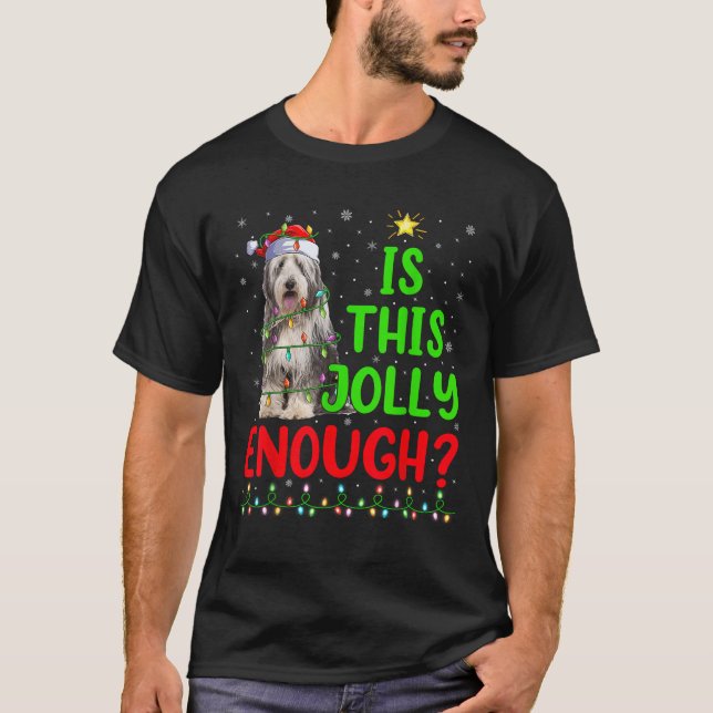 T-shirt L'Arbre De Noël Est Ce Collie Chri Assez Arboré (Devant)