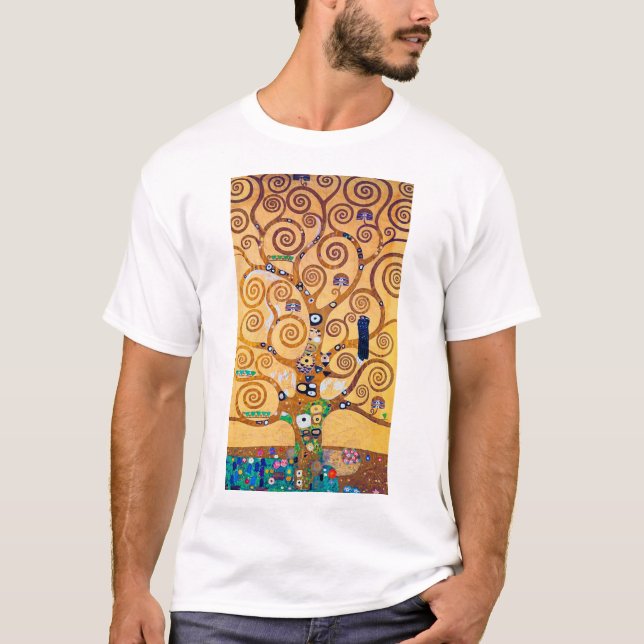 T-shirt L'arbre de vie (détail), Klimt (Devant)