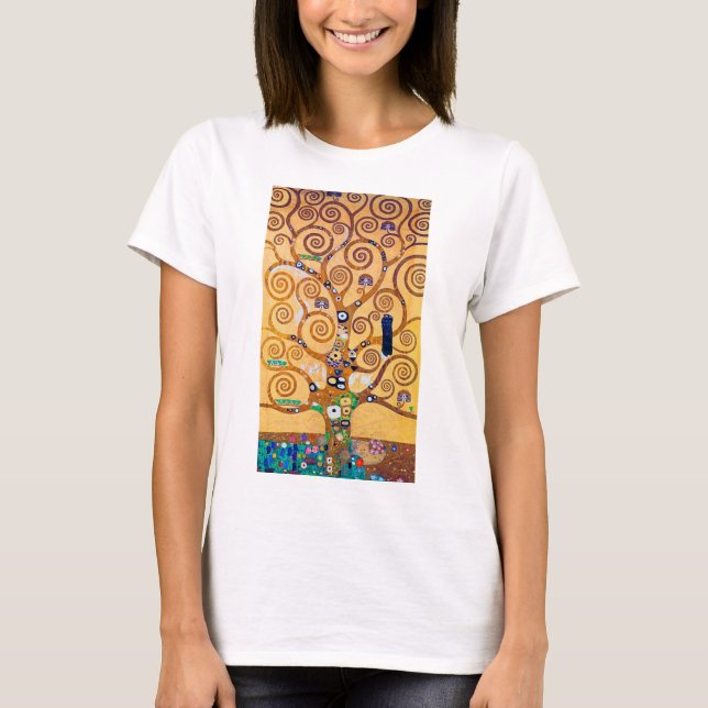 T-shirt L'arbre de vie (détail), Klimt (Devant)