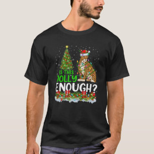 T-shirt L'Arbre D'Éclairage De Noël Est Ce Jolly Assez Jag