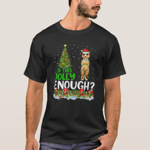 T-shirt L'Arbre D'Éclairage De Noël Est Ce Jolly Assez M