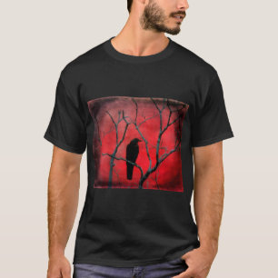 T-shirt L'arbre des oiseaux noirs
