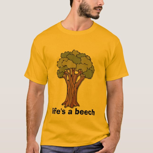T-shirt L'arbre, la vie est un hêtre (Devant)