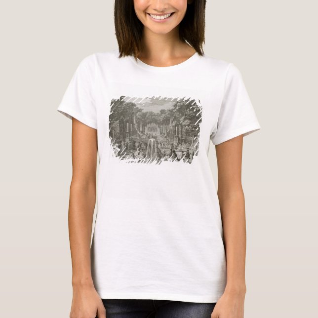 T-shirt L'Arc de Triomphe, Versailles (gravure) (Devant)