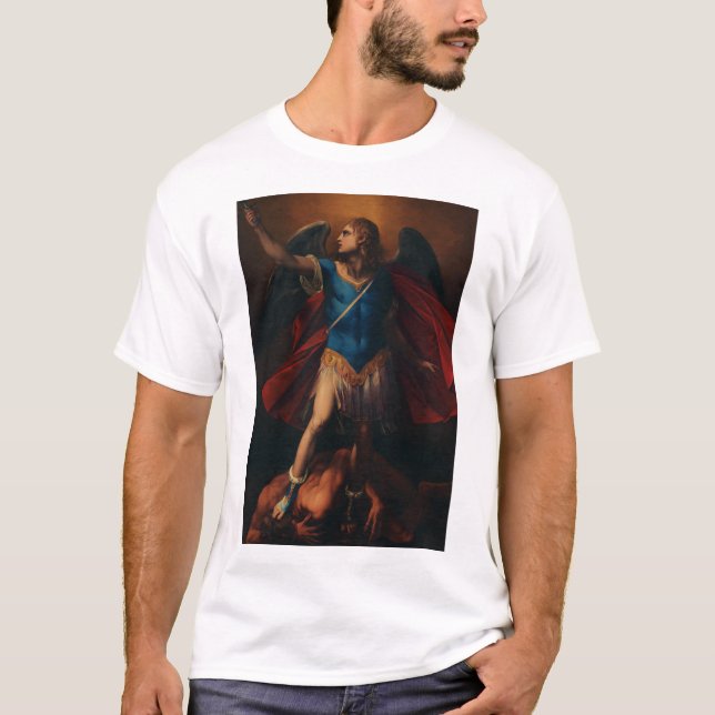 T-shirt L'Archange Michael par Cavaliere d'Arpino (Devant)