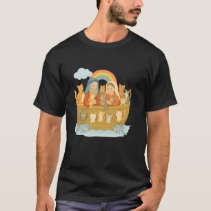 T-shirt L'Arche de Noé avec des chats des amoureux de chat