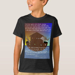 T-shirt L'arche de Noé (avec l'écriture sainte) a badin