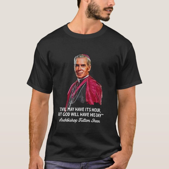 T-shirt L'archevêque Fulton J Sheen cite le catholicisme t (Devant)