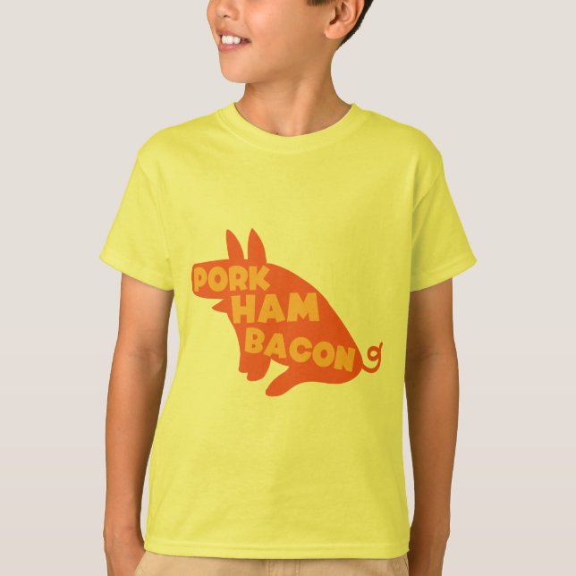 T-shirt lard de jambon de porc (Devant)