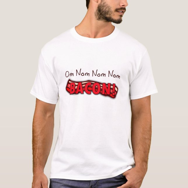 T-shirt Lard de l'OM Nom Nom Nom (Devant)