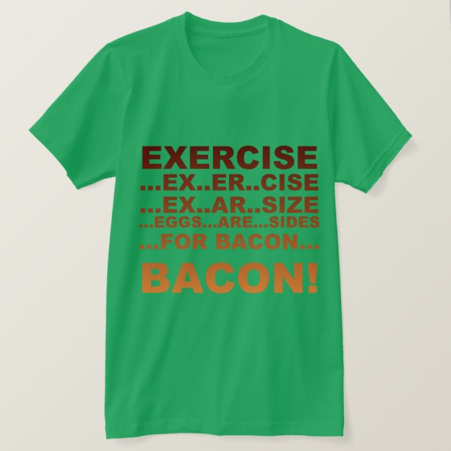 T-shirt Lard d'exercice (Design devant)