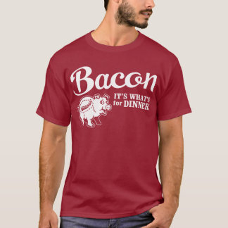 T-shirt lard - il est ce qui est pour le dîner