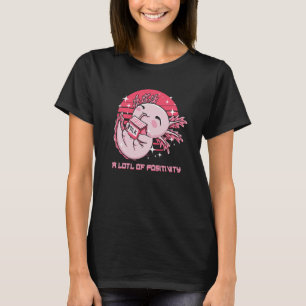 T-shirt LARGE de salamandre d'Humour Axolotl de positivité