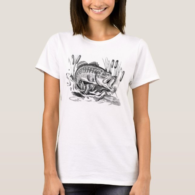 T-shirt Largemouth Bass (Devant)