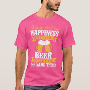 T-shirt L'argent de la bière amour ne peut pas acheter le 