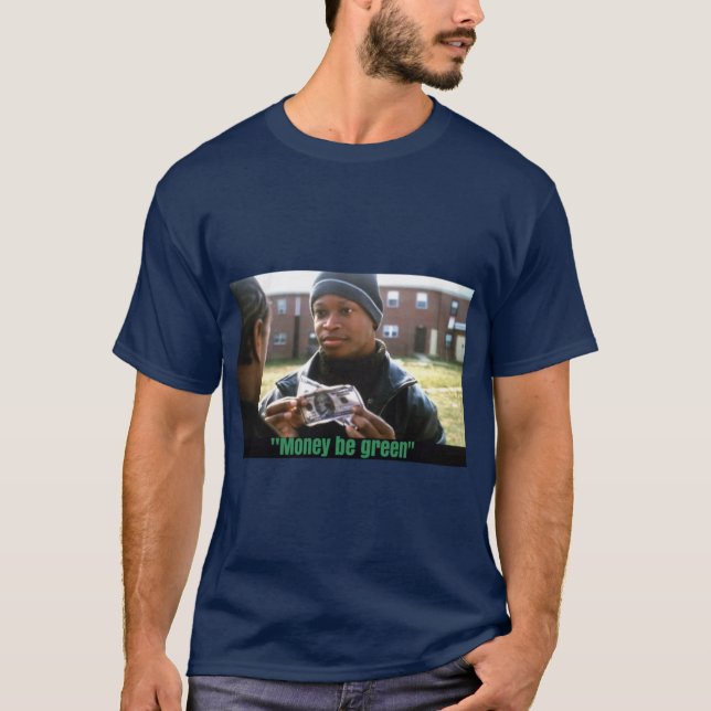 T-shirt L'Argent du fil est vert (Devant)