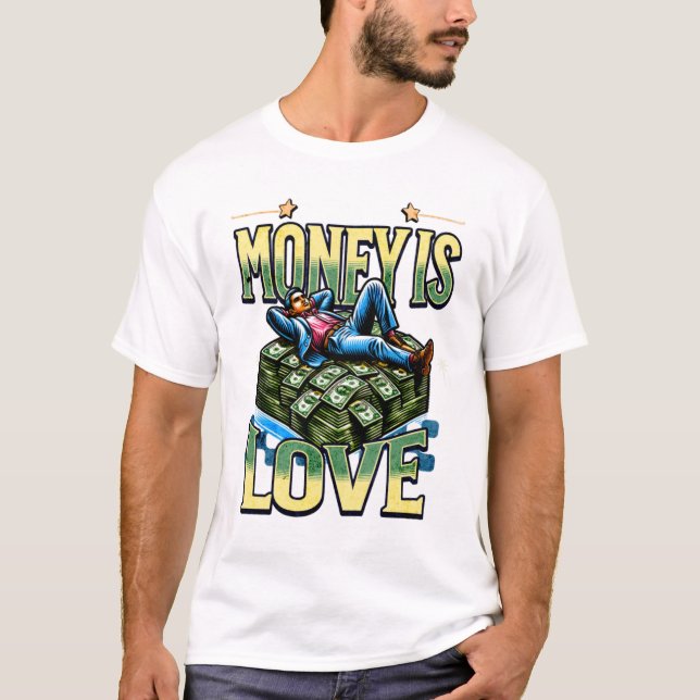 T-Shirt « L'argent est amour » – Tee-shirt à décla (Devant)
