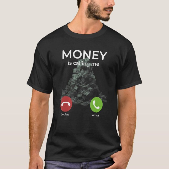 T-shirt L'argent est drôle (Devant)