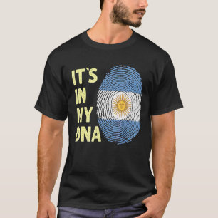 T-shirt L'Argentine Dans Mon Adn Argentine Drapeau Équipe 