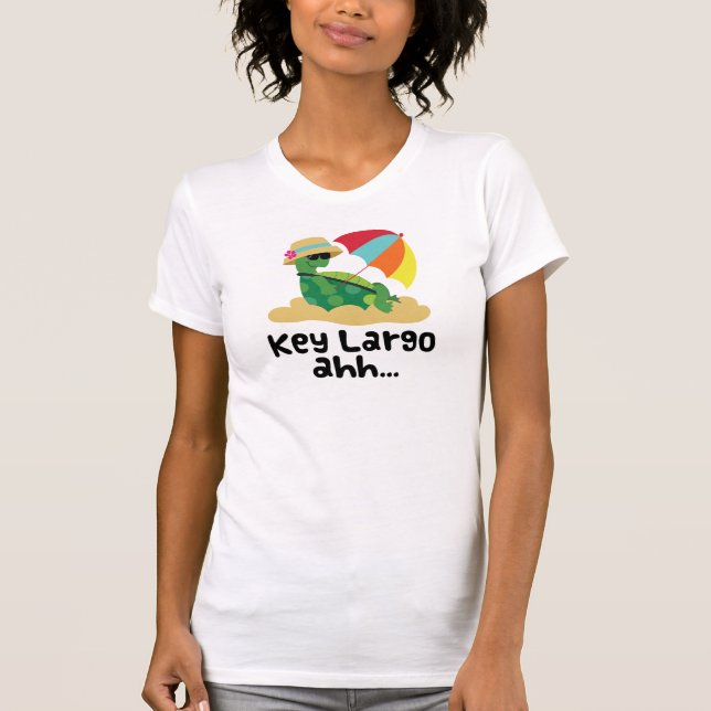 T-shirt Largo principal (tortue sur la plage) (Devant)