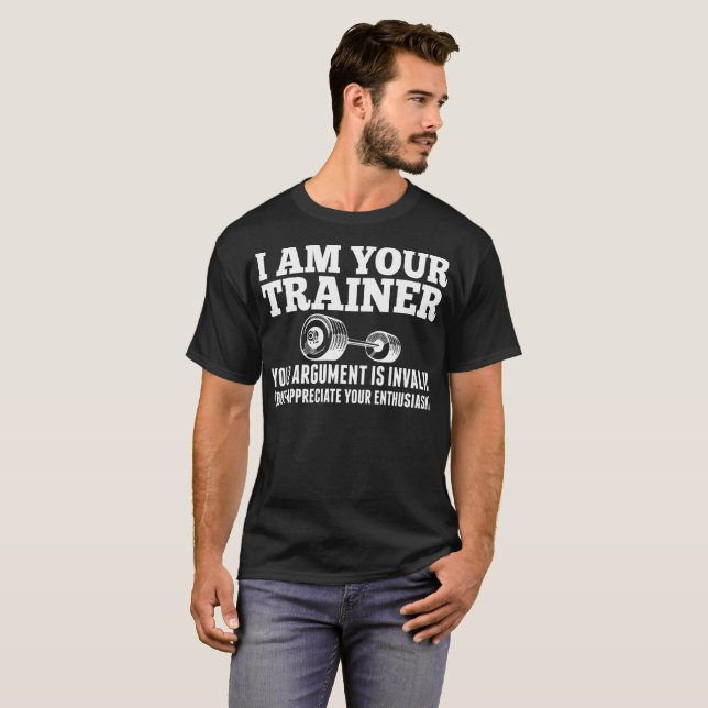 T-shirt L'argument d'entraîneur invalide mais apprécient (Devant entier)
