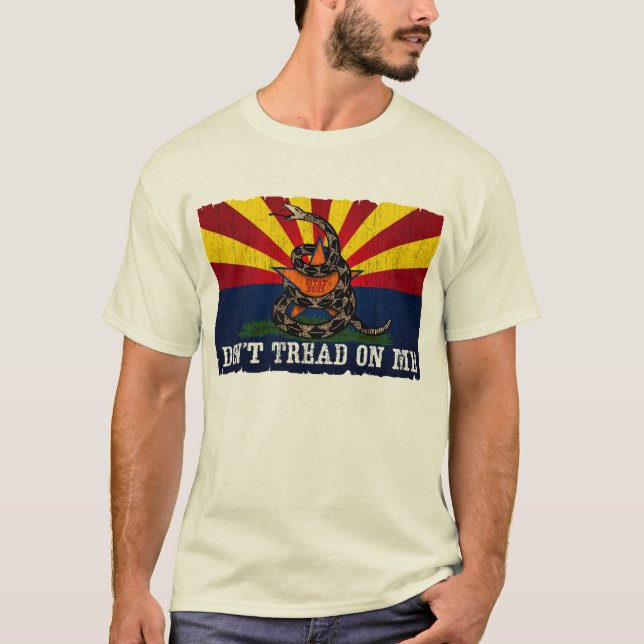 T-shirt L'Arizona : Ne marchez pas sur moi (le cru) (Devant)