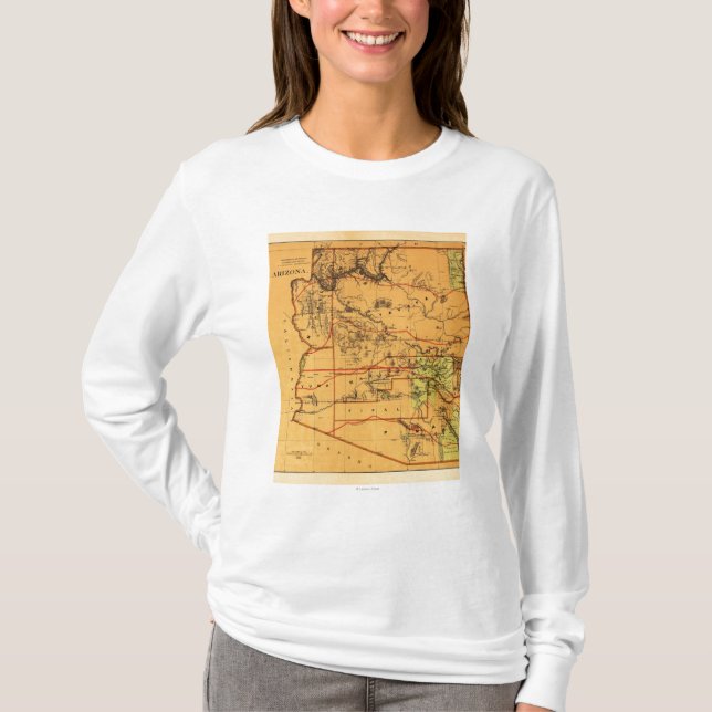 T-shirt L'Arizona TerritoryPanoramic MapArizona (Devant)