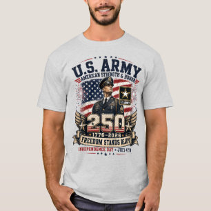 T-shirt l'armée américaine "La liberté se dresse forte" le