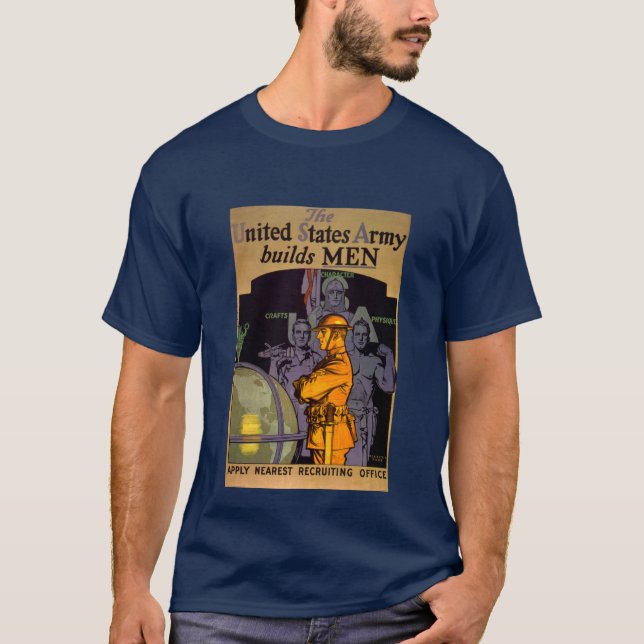 T-shirt L'armée construit des hommes (Devant)