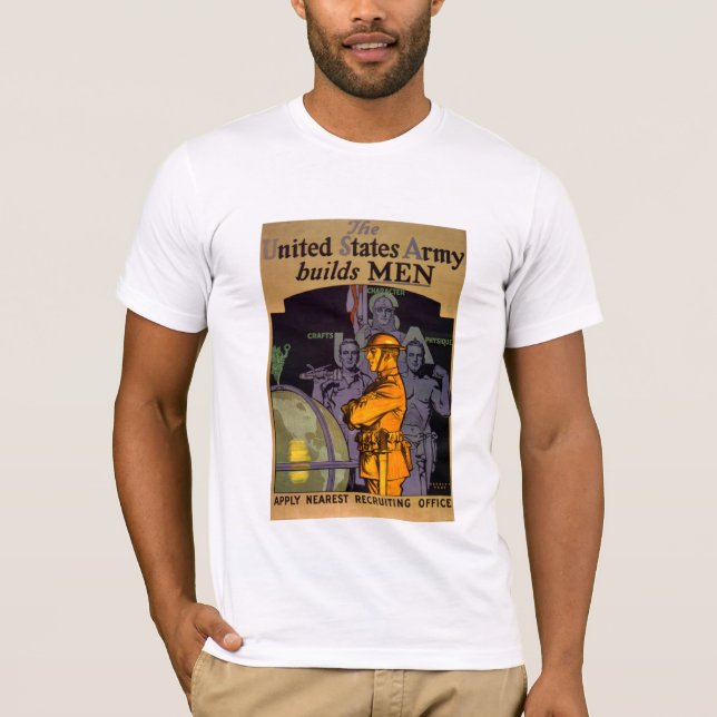 T-shirt L'armée construit des hommes (Devant)