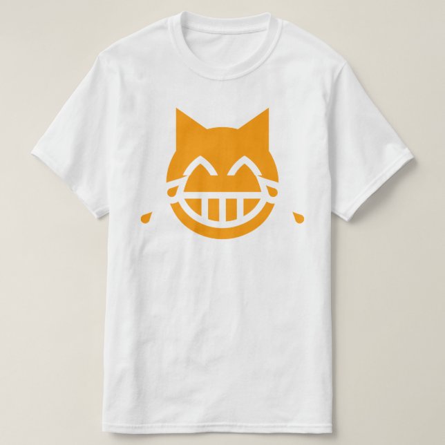 T-shirt Larmes de la Joie Chat Emoji (Design devant)