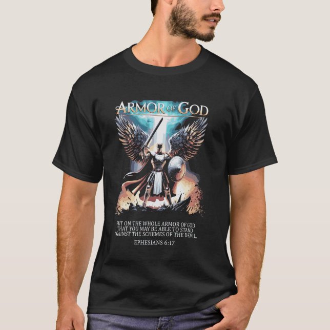 T-shirt L'Armure Complète de Dieu - Ephésiens 617 (Devant)