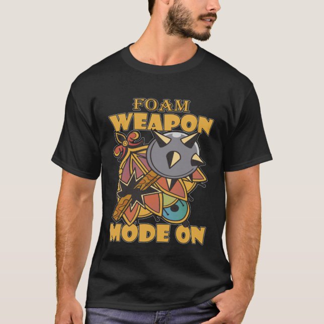 T-shirt Larping Events  Foam Weapon Mode On (Devant)