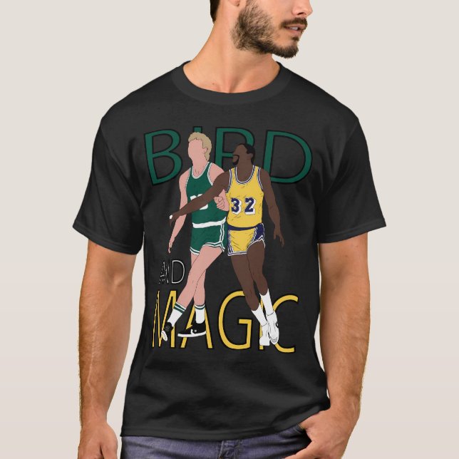 T-shirt Larry Bird et Magic Johnson (Devant)