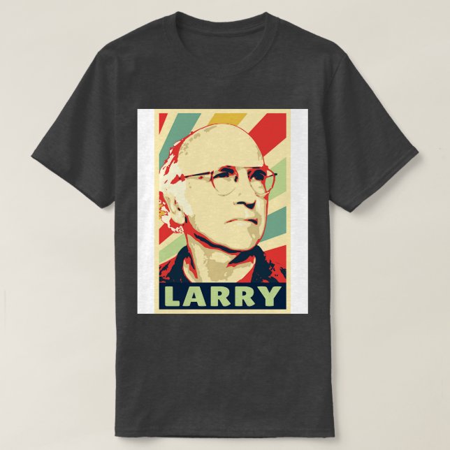 T-shirt Larry David Colours Vintages (Design devant)