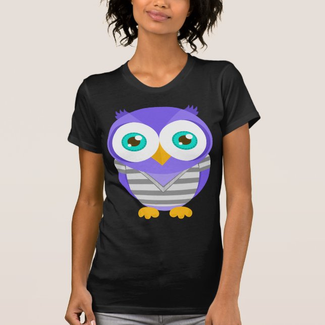 T-shirt Larry le hibou pourpre (original) (Devant)