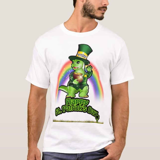 T-shirt Larry le Leprechaun en formation (Devant)